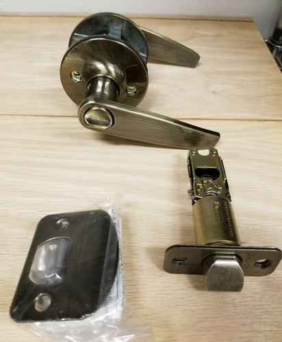 New privacy antique brass - new,